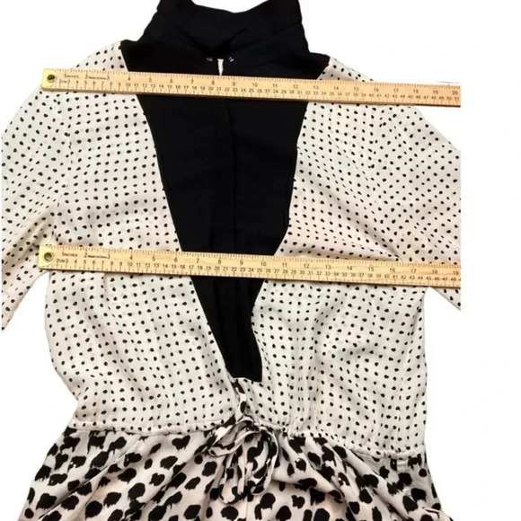 A.L.C. Ellison leopard polka dot dress size M - Picture 6 of 8
